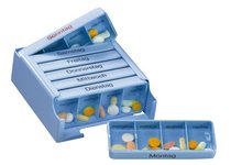 Spot German Medic 7 seven days portable moisture-proof week Box 4*7=28 grid old drawer