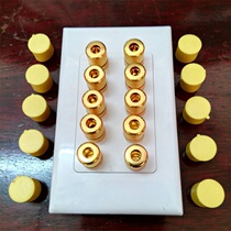 Ten-point audio panel 10-hole gold-plated audio socket 120 type audio signal wall flapper speaker plug