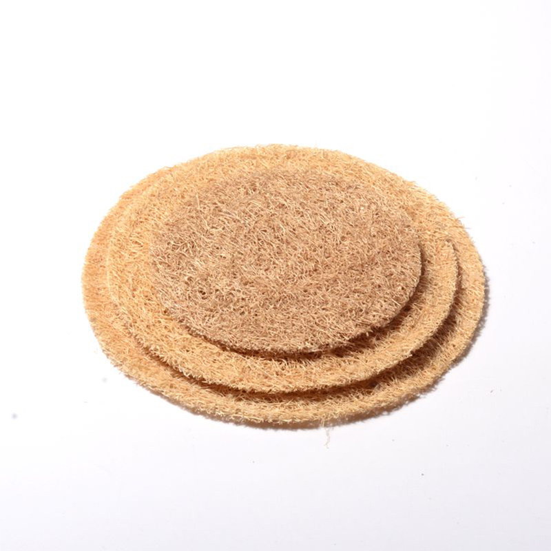 Japanese-style loofah natural handmade coaster heat insulation water absorption kung fu tea coaster teapot mat holder tea ceremony accessories