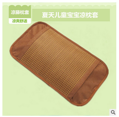 Baby shaker pillow rattan mat ice silk mat baby wooden bed baby small bed cradle pillow pillow pillow pillowcase