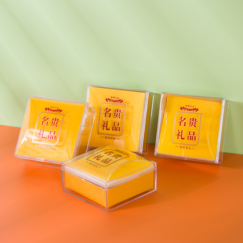 Bird's nest packaging box packaging bird's nest small square plastic transparent box seafood scallop abalone packaging box