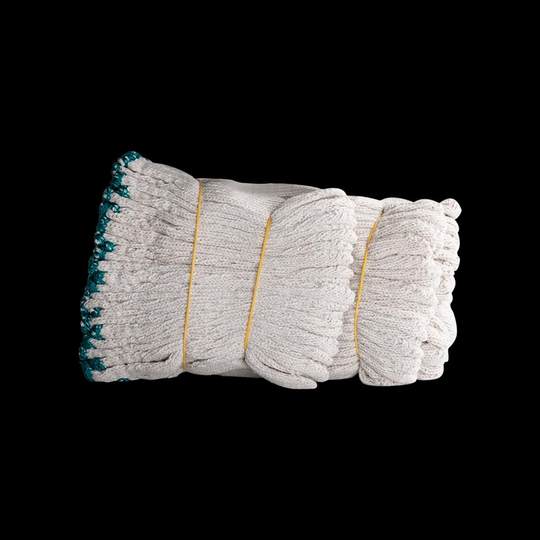 900g日本一棉纱耐磨劳保线手套工地男防护纱手套棉线纯棉工作12双