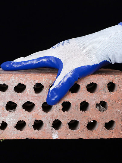 Xingyu N518 labor protection gloves work wear-resistant rubber waterproof anti-slip thickened men's and women's nitrile oil-proof rubber