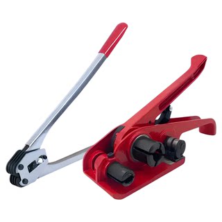 High-Quality Semi-Automatic Pet Baler Strapping Machine Complete Set Manual Plastic Steel Tightening Buckle 1608/1910 Models