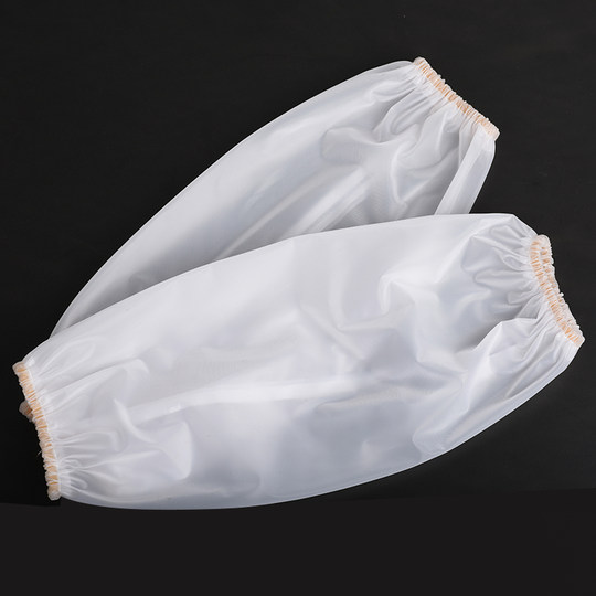 White Transparent New Pvc Sleeves, Waterproof and Oil-Proof, Kitchen Adult Sleeves, Work Women's Plastic Sleeves