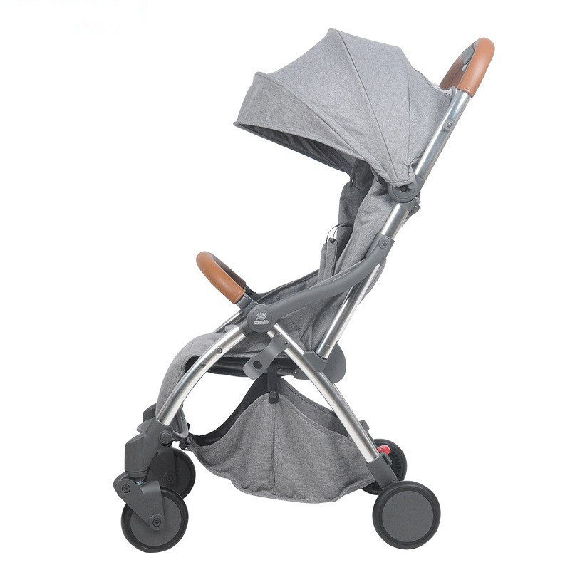 NGLAO Baby Stroller Umbrella Car Baby Trolley Fold lightweight to sit down Gravity check-in automatic caravan