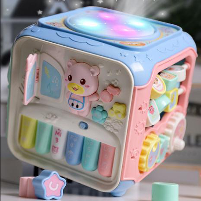 Baby Multifunction Intellectual Cognition Infant Toy Shape Pairing 0-3-year Six Noodle Box Early Education Development Enlightenment