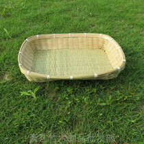Farm hand-woven bamboo basket Vegetable basket Bamboo basket Fruit basket Fruit basin Rectangular fruit inventory heart plate