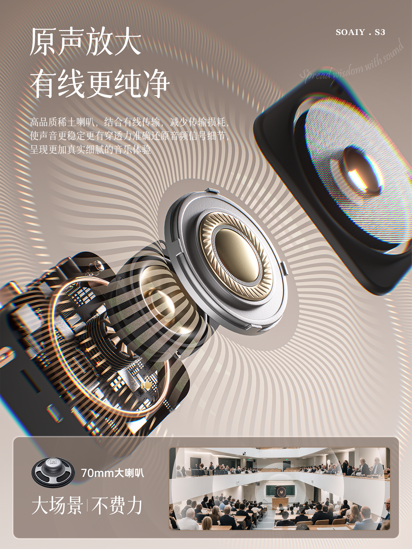 Sony Ericsson S3 Little Bee Amplifier Teacher's Special Microphone for Lectures Tour Guide Outdoor Speaker Loudspeaker