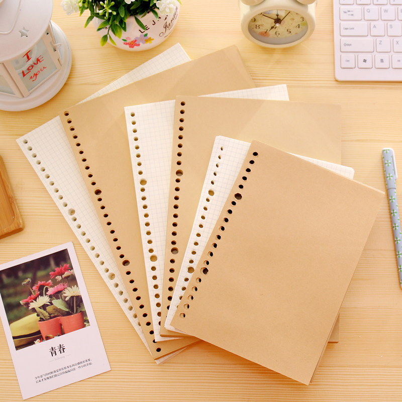 Thickened cowhide loose-leaf paper for core small square inner core 80g painting paper to replace the inner page B5 A5