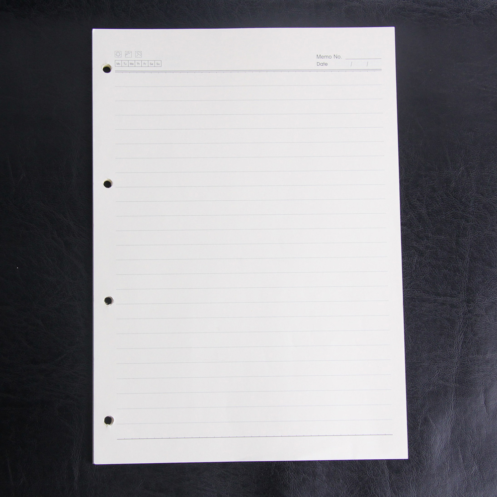 A4 4-hole loose-leaf paper replacement core A4 manager clip beige paper 4-hole loose-leaf double tape 85 sheets