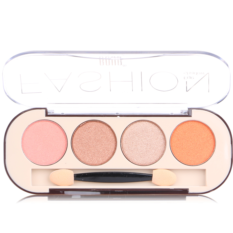 Bốn màu eyeshadow khay đào trang điểm trái đất màu bí ngô màu mermaid ngọc trai rượu vang đỏ không smudge người mới bắt đầu nature phấn mắt peripera