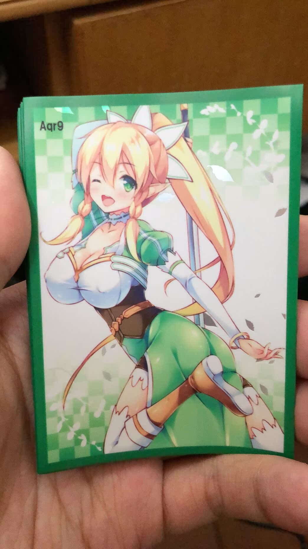The OTK game king leaflet cartoon cutting sleeve suitable for collecting Q Lyfatung Valley straight leaf knife sword god domain SAO