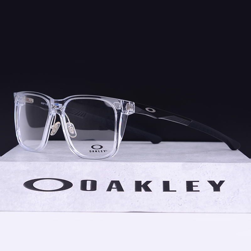 Oakley Hip Tone Ox8182-0360 Myopia Glasses Frame Transparent Color High Nose Pads Large Wide Face Shape