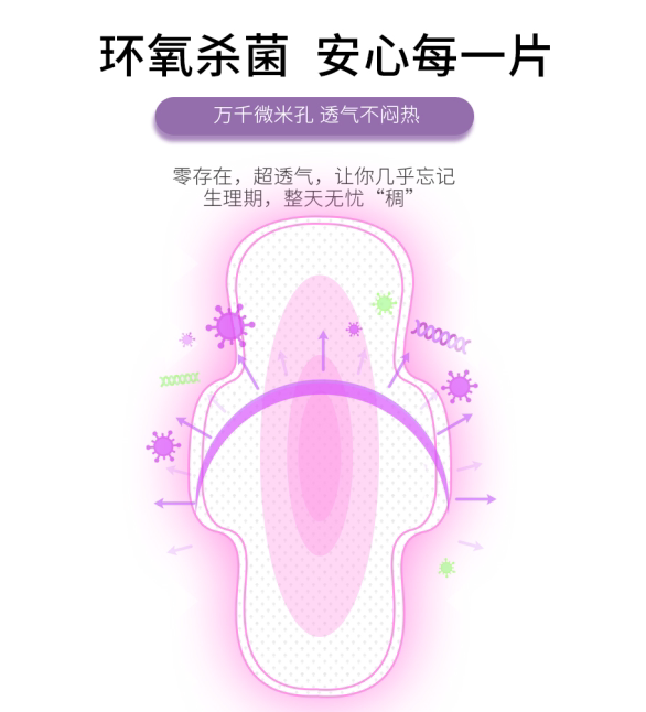 正品玖皙艾草芯片卫生巾套餐日用夜用护垫超薄透气棉柔抑菌姨妈巾 — 24