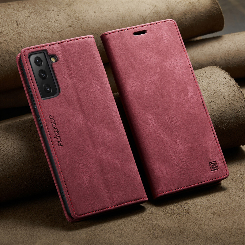 Suitable for Samsung Galaxy S20 S21 S22 S23 S24 S25 Phone Case + Plus Ultra Fe Edge Slim Protective Cover with Dark Magnetic Attraction Flip Cover Soft Rubber Inner Shell
