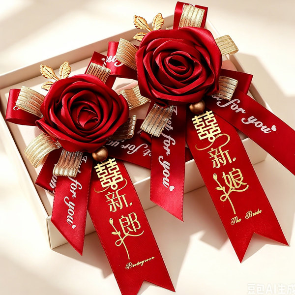 Wedding Corsage Bridegroom Bride Wedding Full Set Family Groomsman and Bridesmaid Welcome Artificial Boutonniere Send Relatives Wedding Supplies