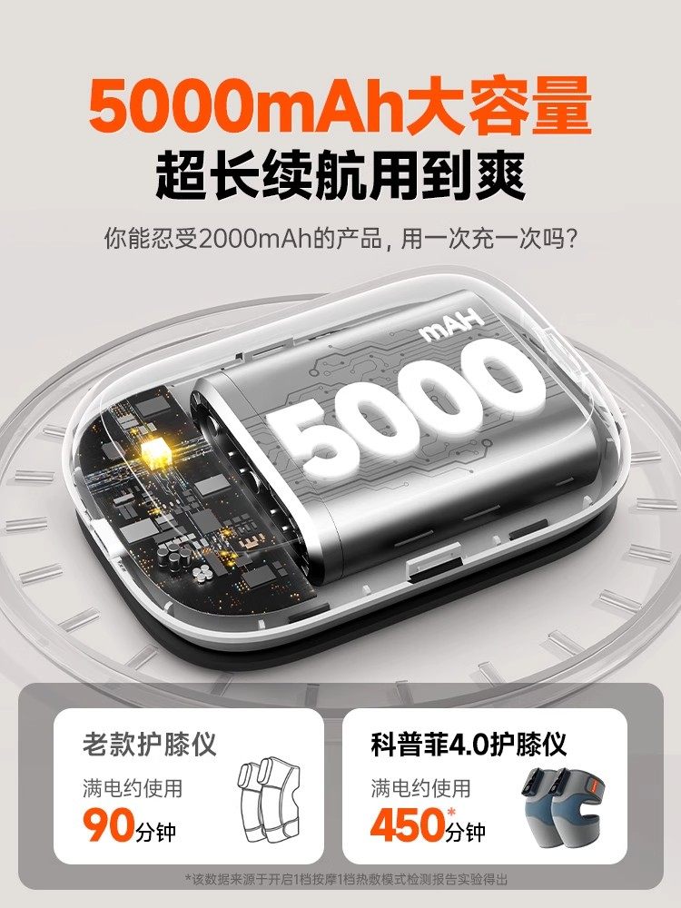 Kopfei Knee Massager with Heating and Warm Compress, Knee Protector, Leg Joint Therapy Device, Specially Designed for Middle-Aged and Elderly People