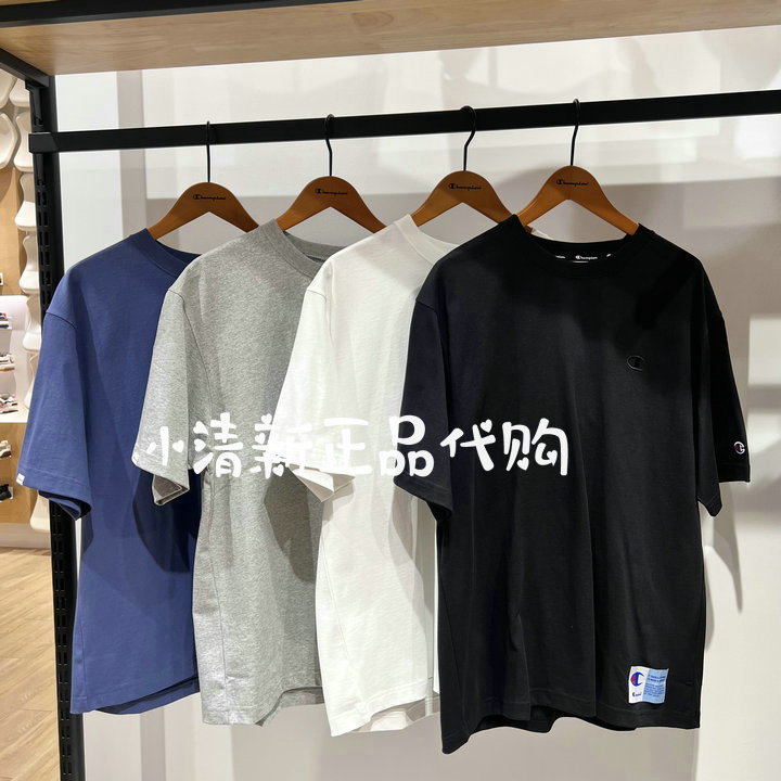 Champion Champion Short-Sleeved T-Shirt for Men and Women 2026 Spring New Round Neck Loose Casual Top U6Asssu002