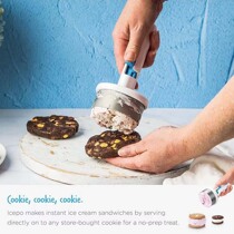 Creative Ice Cream Push Spoon DIY to make ice cream sandwich with ice cream spoons ice cream spoons