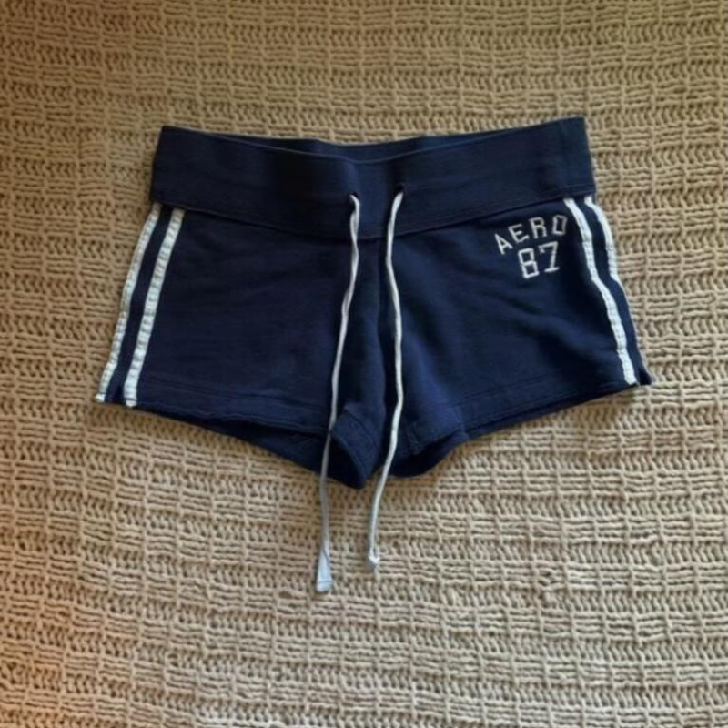 American Y2K Style Retro Casual Slim-Fit Shorts for Women, Summer Fashion Slimming Hot Pants