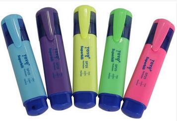 6-color highlighter, square head, flat head, round rod (full 50)