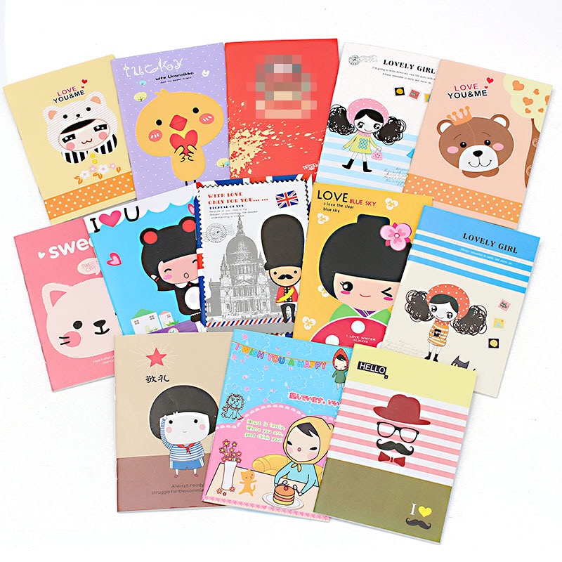 Pocket notepad portable mini portable grid net red small square notebook draft book full 50