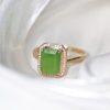 Fashion trendy Hetian jade gold inlaid jade gift for wife