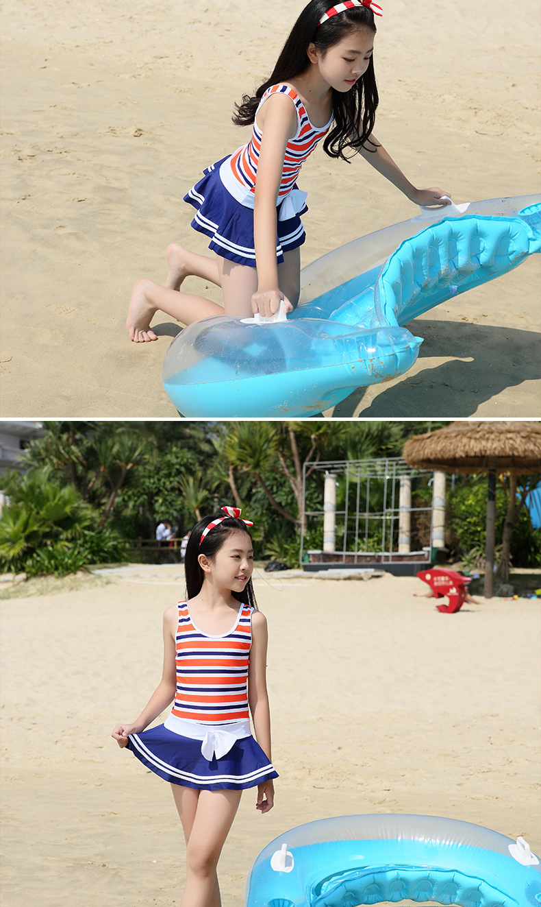 Đồ bơi nữ trẻ em Hàn Quốc kết hợp với đồ bơi trẻ em lớn váy công chúa học sinh Cô gái Hàn Quốc phù hợp với đồ bơi đồ bơi nàng tiên cá cho bé