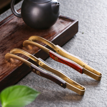 Pure copper Wood tea clip kung fu tea ceremony zero with Uzi steel tea knife tea spoon tea shovel tea tool accessories teaspoon household