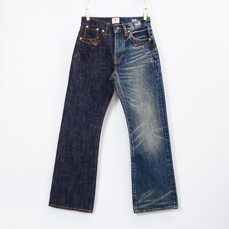 1799 Snowflake Cotton Knot 18oz Selvedge Denim Flared Jeans Men's American Casual Autumn/Winter Style Raw Denim 1799 Snowflake Cotton Knot 18oz Selvedge Denim Flared Jeans Men's American Casual Autumn/Winter Style Raw Denim