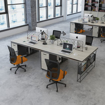 Chongqing Simple and Modern Staff Office Desk and Chair Combination Office Furniture Computer Desk Financial Desk Workplace Card Sit