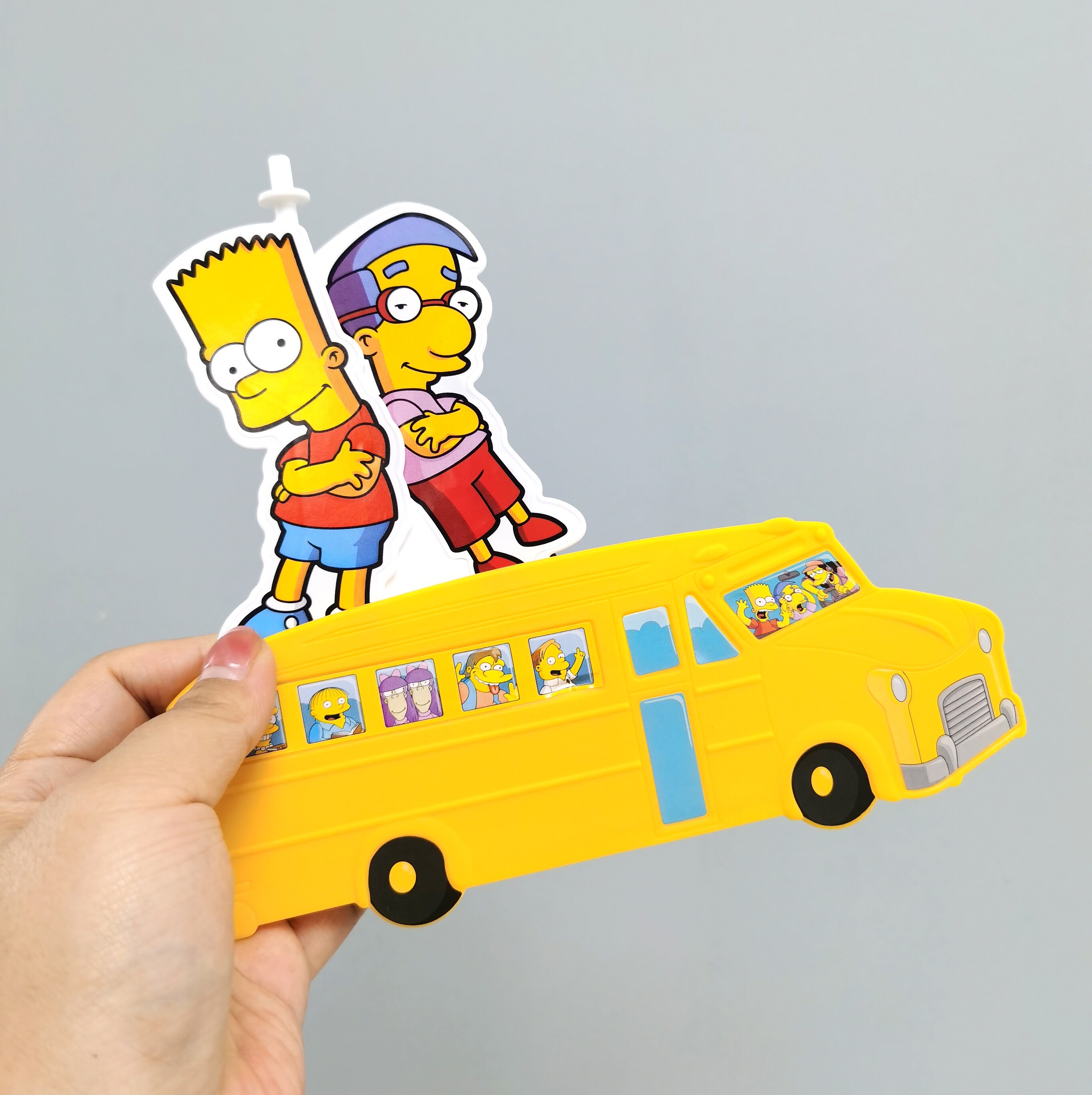 Export to the UK Simpsons original DIY pen box and crayon compass plastic toy set DIY toys