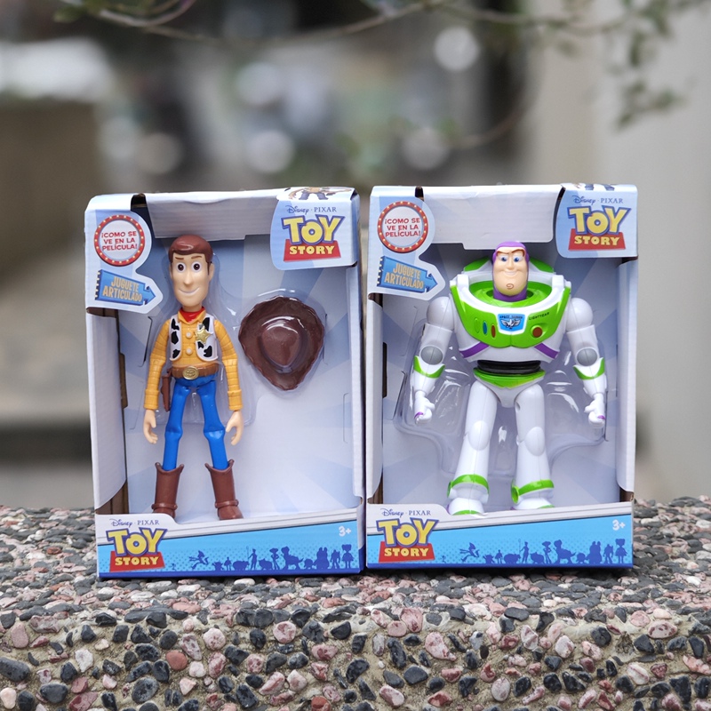 Exported to the United States Toy Story Woody and Buzz Lightyear Action Figures with Movable Limbs Children's Toys