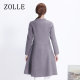 ZOLLE because of the new autumn and winter warm coat with wool fashion mid-length waist slim woolen women's coat