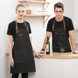 Модный хлопковый джинсовый ремень, фартук для работы, в корейском стиле, делается под заказ, с печатью вашего логотипа