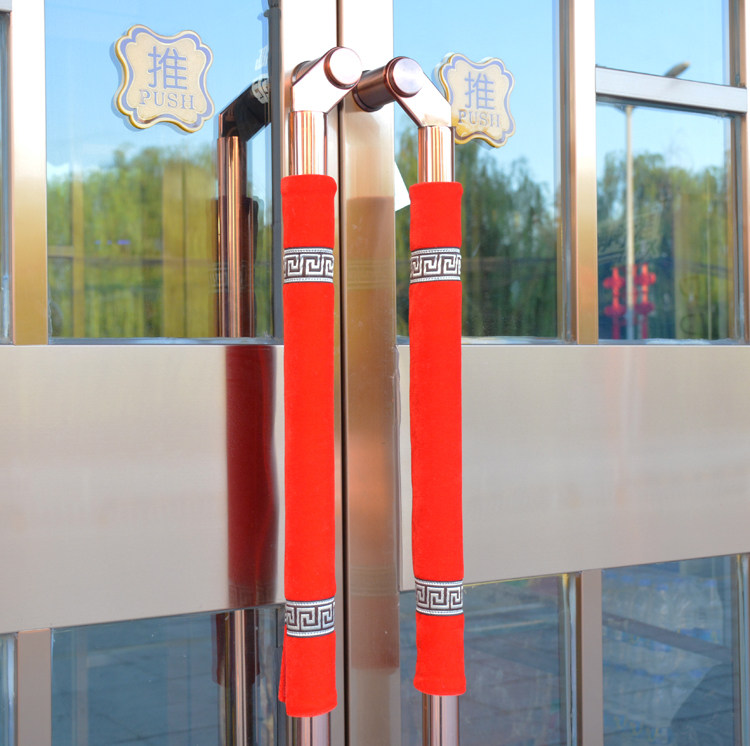 New door handle gloves thickened non-slip property door glass door unit door handle protective sleeve armrest cover customization