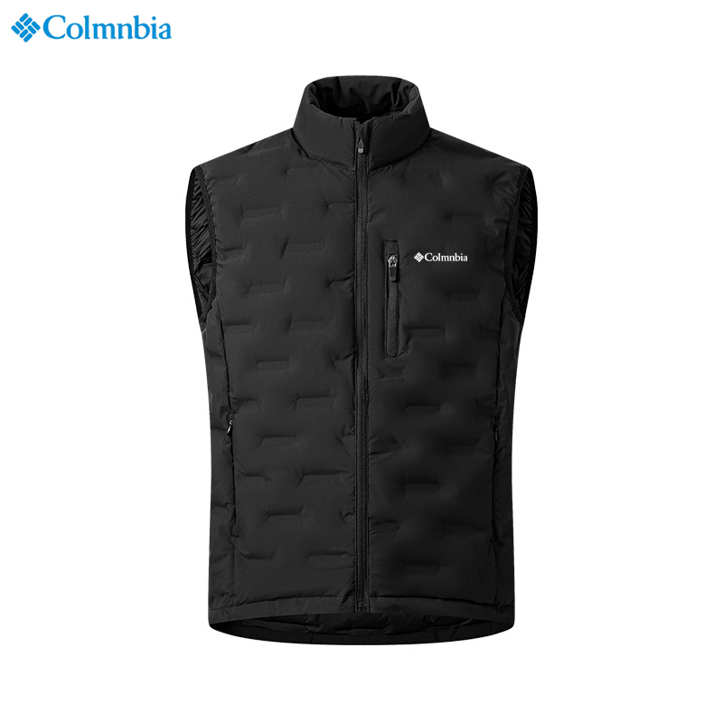 Colombian Autumn and Winter Outdoor Stand-Collar down Vest, Unisex, Warm and Cold-Resistant, Sleeveless, 90% Duck down Vest