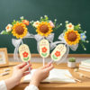 Teacher's Day gift 2026 for female teachers high-end practical sunflower pen creative stationery for kindergarten primary school students
