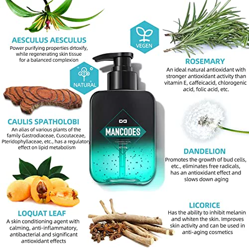 Mancodes Foaming Facial Cleanser Makeup снятие макияжа и ежедневно F