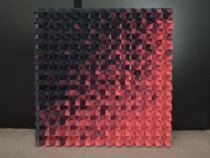 Oil painting hotel wooden block physical painting pure hand-made physical painting hotel decoration painting living room mosaic wood art