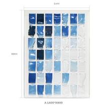 Equipment art physical painting hand-painted high-end lobby hotel accessories real large wall-mounted acrylic hot bending glass sheet