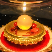 Mitila Buddha Temple is respectfully asked Buddha mother sturdy son 11mm open pagoda knot for the stupa knot for the stupa