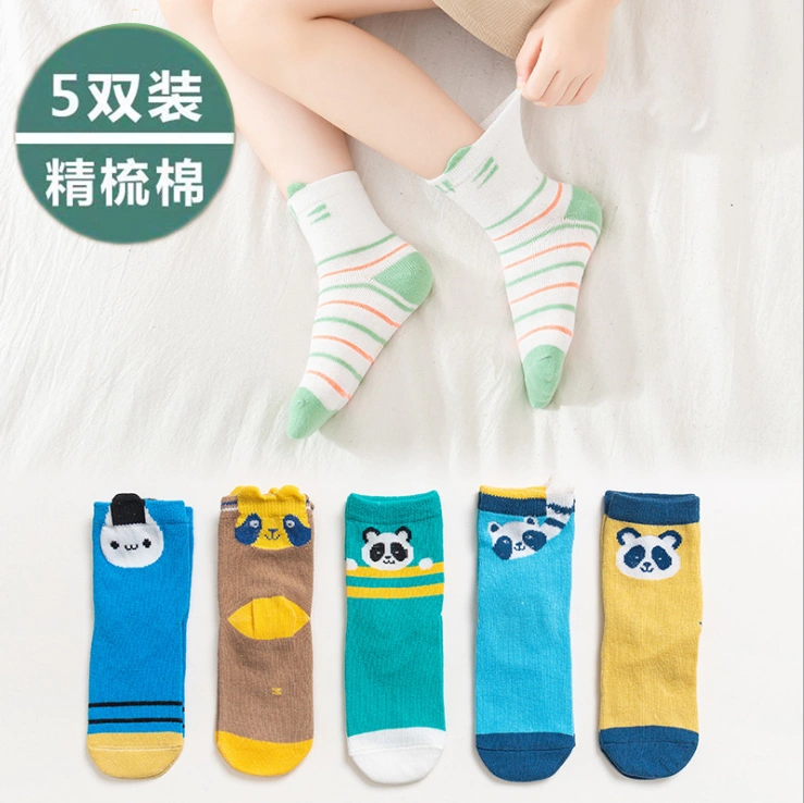 Vớ trẻ em mùa xuân và mùa thu 1-3-5-7-9 tuổi bé trai và bé gái cotton mùa hè lưới thoáng khí mùa thu và mùa đông vớ bé - Vớ