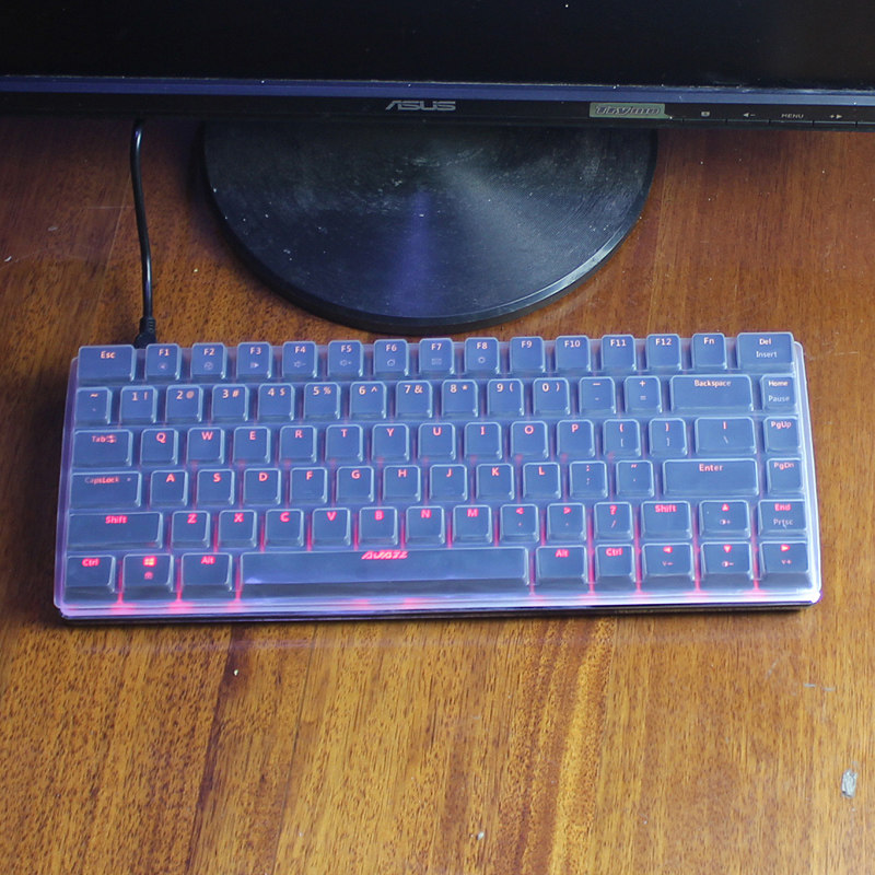 Shengpai Blackjue geek AK33 RGB mechanical keyboard protective film 82-key alloy version desktop dust-proof patch cover