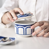 wanttyshop Japanese made toast Japanese egg steaming Japanese egg steamer Japanese tea cover Bowl birds nest stew cup steamed egg bowl with lid