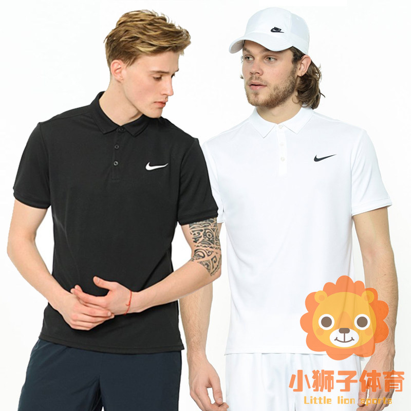 Nike tennis suit men's 2018 summer new POLO shirt short-sleeved lapel T-shirt sportswear quick-drying 830850