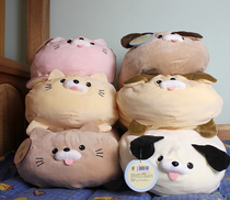 Day Bill Environmentally Friendly Fine Soft Cartoon Kitty Dog Fur Suede Toy Holding Pillow Back Cushion Bedroom Sofa Office Nap Pillow