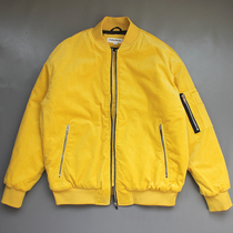 21 Autumn Winter New men and women Fashion light Core velvety clips cotton thick cotton clothes Pilot jacket minimalist warm