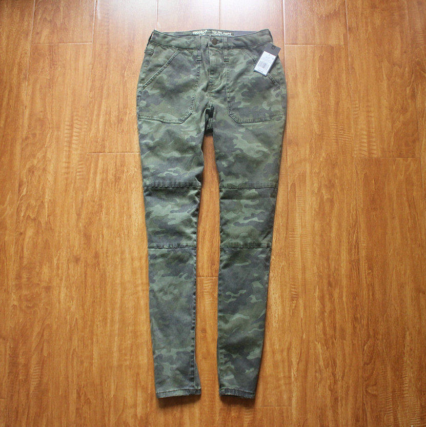 Outdoor Cross-country Lesel Cotton Camouflair Pants Women Elastic Small Feet Long Pants Slim Large Size Casual Mountaineering Running